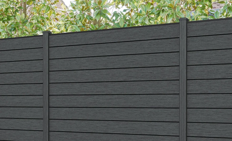 horizontal composite fence in miami