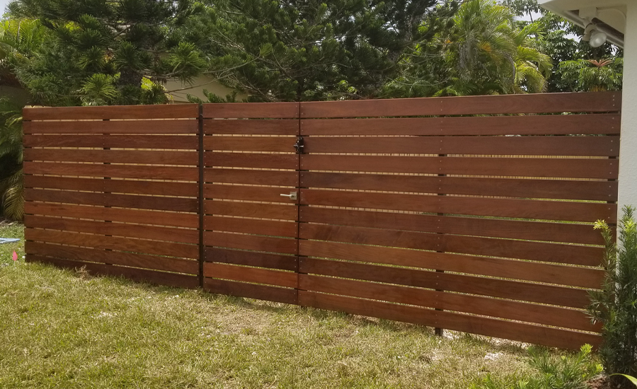 ipe wood fence