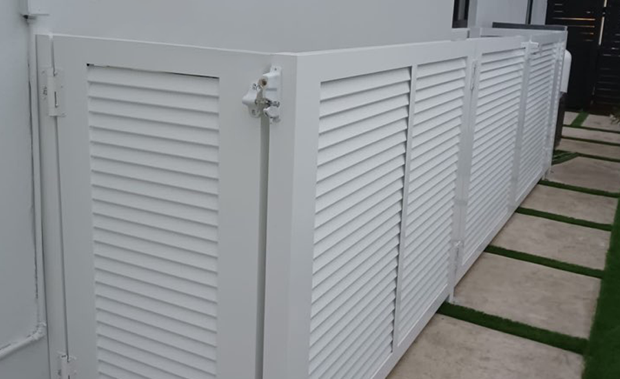 aluminum louver fence miami