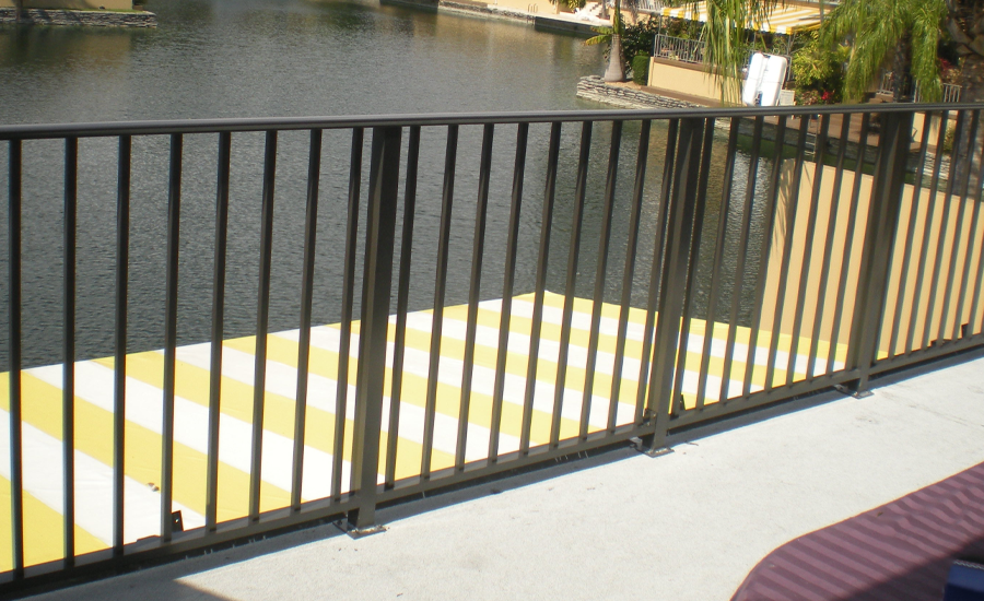 handrail aluminum fence miami