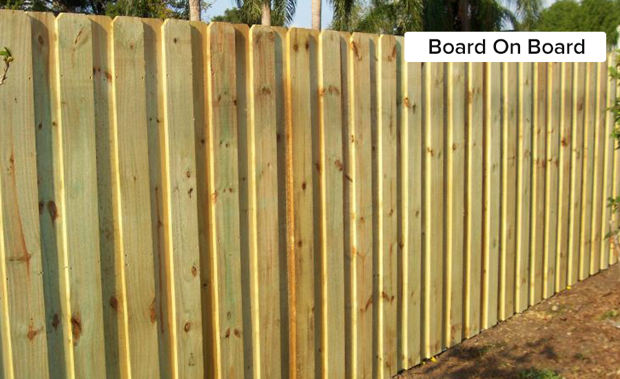 board on board wood fence miami